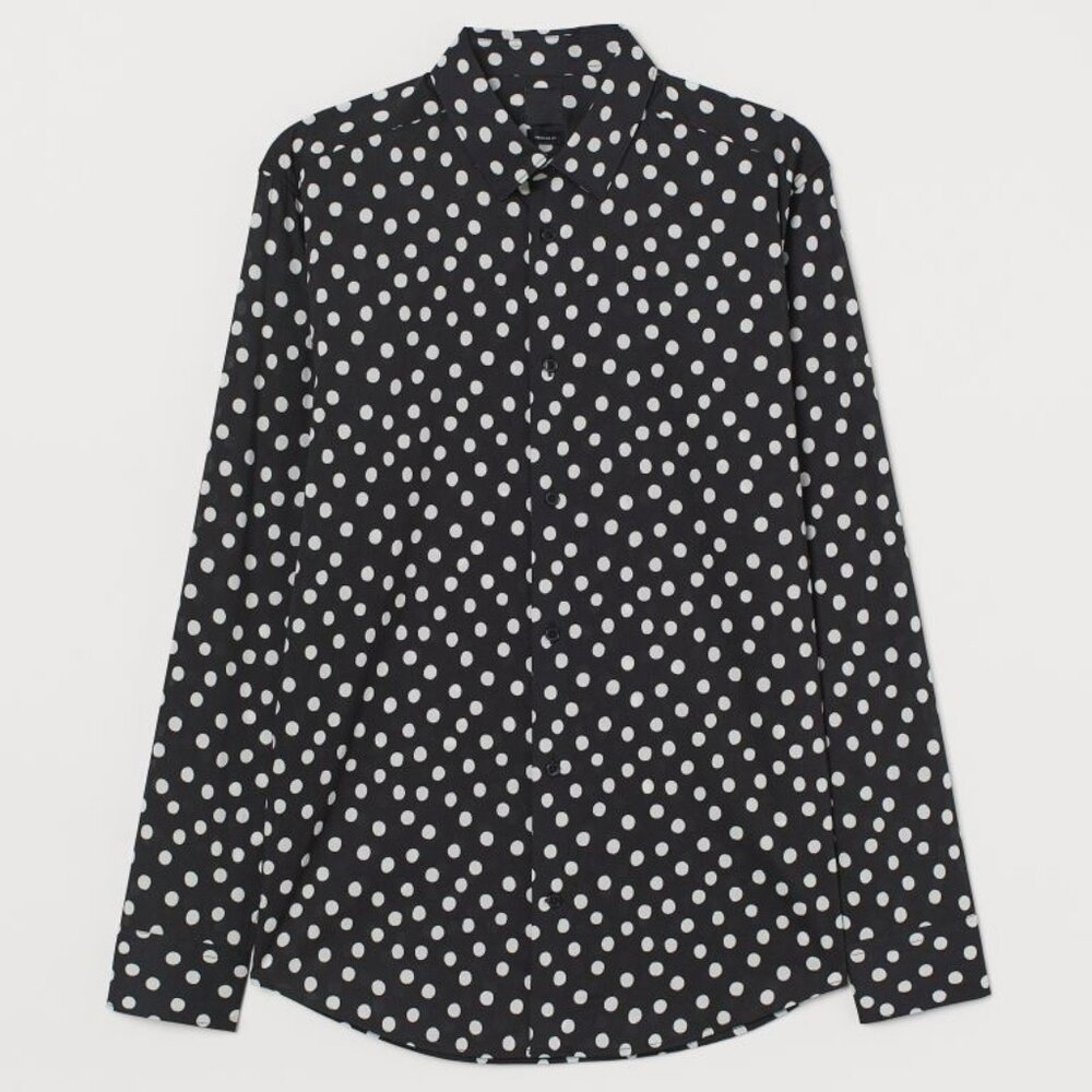 Black/White Dotted Shirt